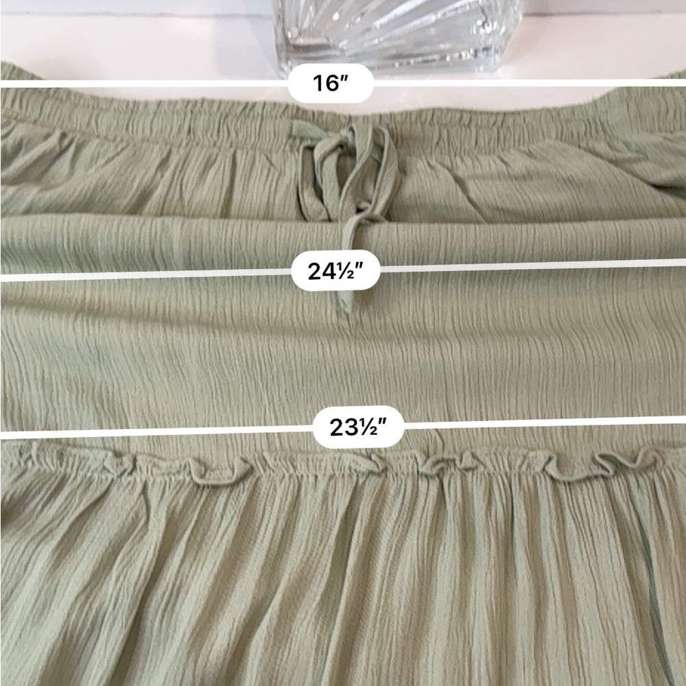 🆕 Desert Sage Tiered Maxi Skirt XL – Boho Western Flowy Maxi 🆕 - Picture 10 of 15